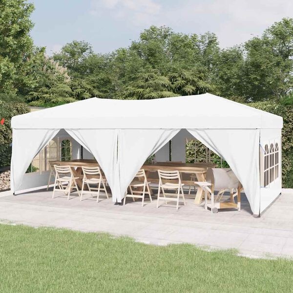 Vidaxl Tonnelle pliante 3x6m blanche - État déballé - 38% de remise