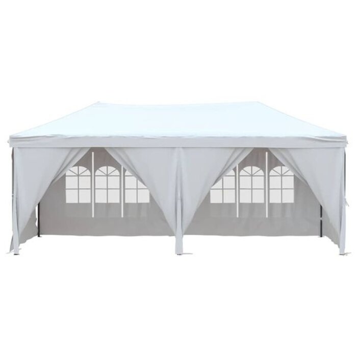 Vidaxl Tonnelle pliante 3x6m blanche - État déballé - 38% de remise