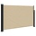 Pare-vent rétractable beige 120 x 600 cm - 34% de remise
