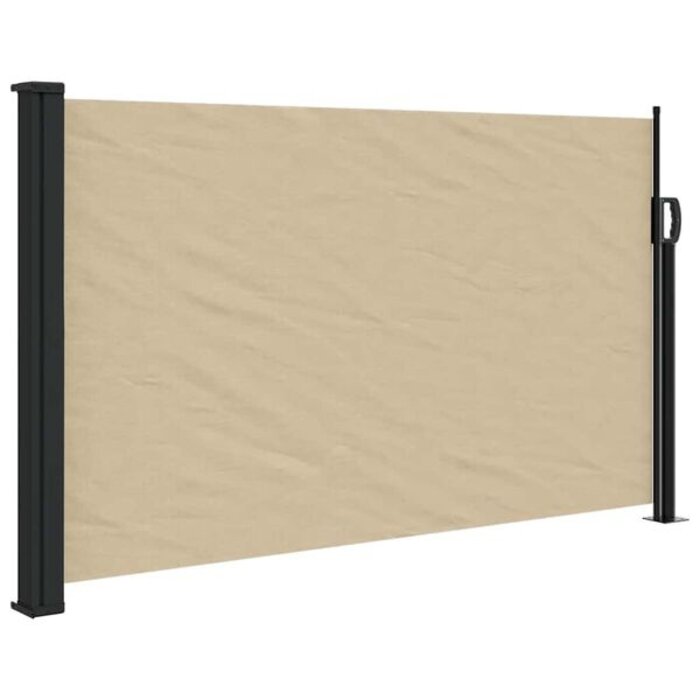 Pare-vent rétractable beige 120 x 600 cm - 34% de remise