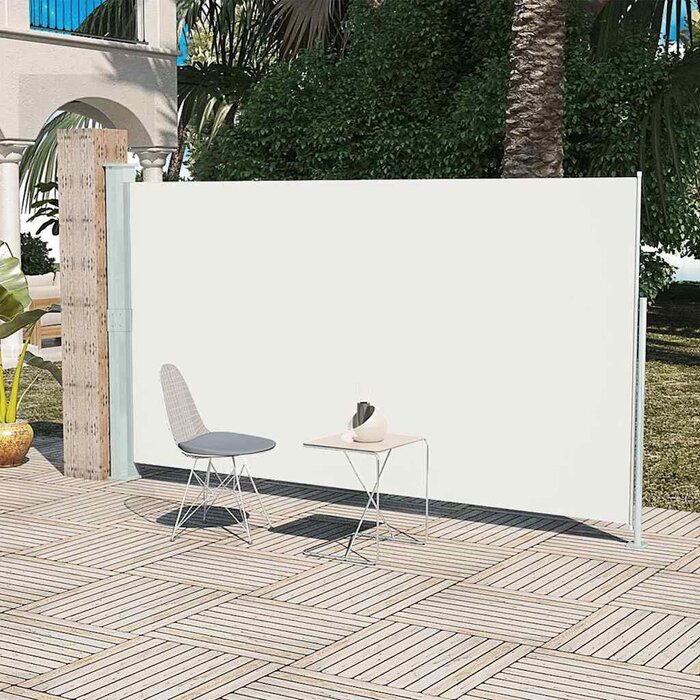 Pare-vue latéral rétractable crème 160x300cm - 33% de remise