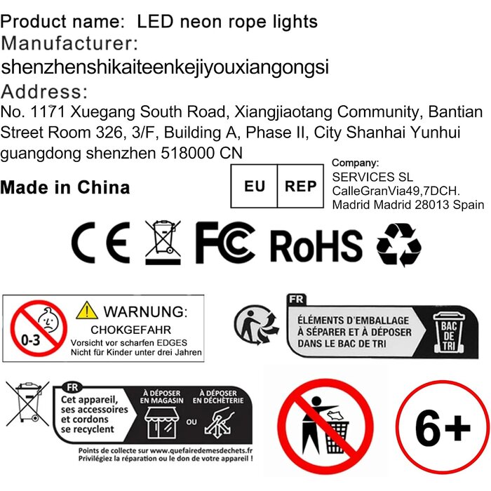 Ruban LED Néon 15m RGB Bluetooth - 32% de remise