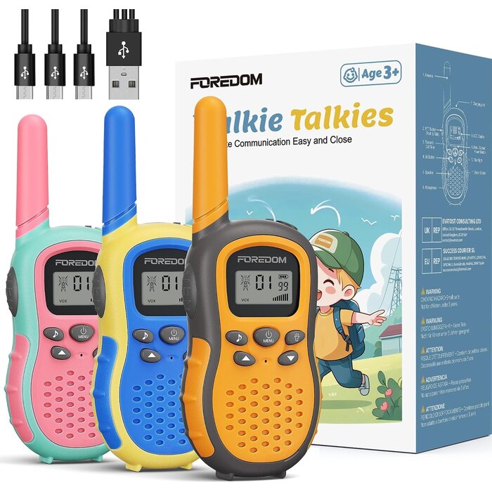Lot de 3 Talkie-walkies Enfant Rechargeables - 31% de remise