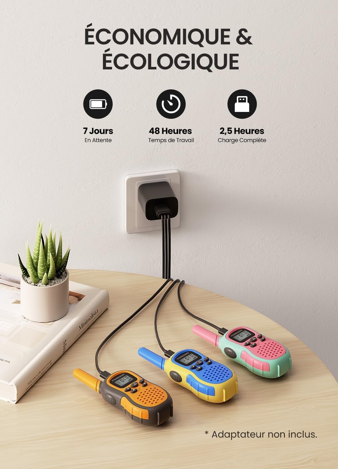 Lot de 3 Talkie-walkies Enfant Rechargeables - 31% de remise