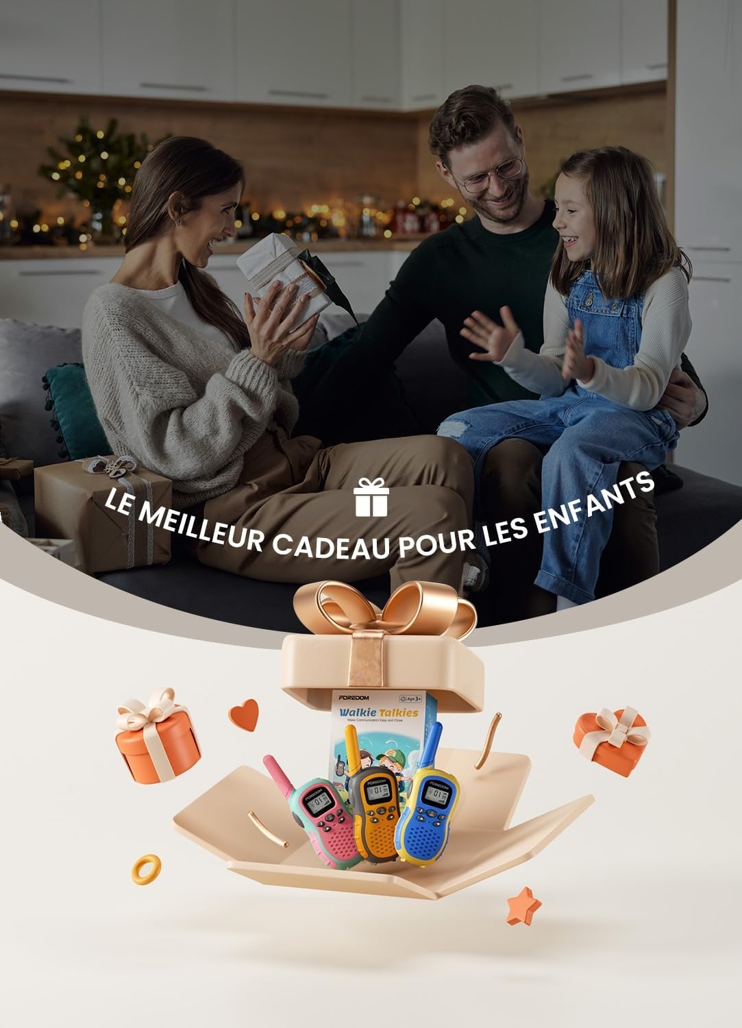 Lot de 3 Talkie-walkies Enfant Rechargeables - 31% de remise