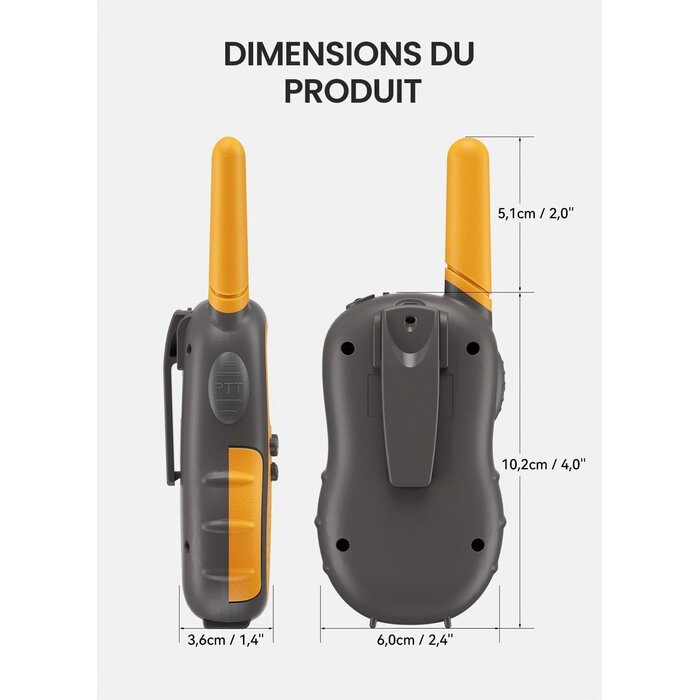Lot de 3 Talkie-walkies Enfant Rechargeables - 31% de remise
