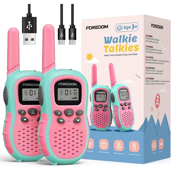 Lot de 3 Talkie-walkies Enfant Rechargeables - 31% de remise