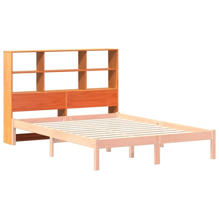 Tête de lit avec rangement 120 cm en pin massif marron - 34% de remise