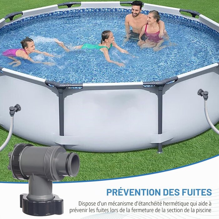 Vanne d'arrêt piscine 60x60x10 cm gris - 30% de remise