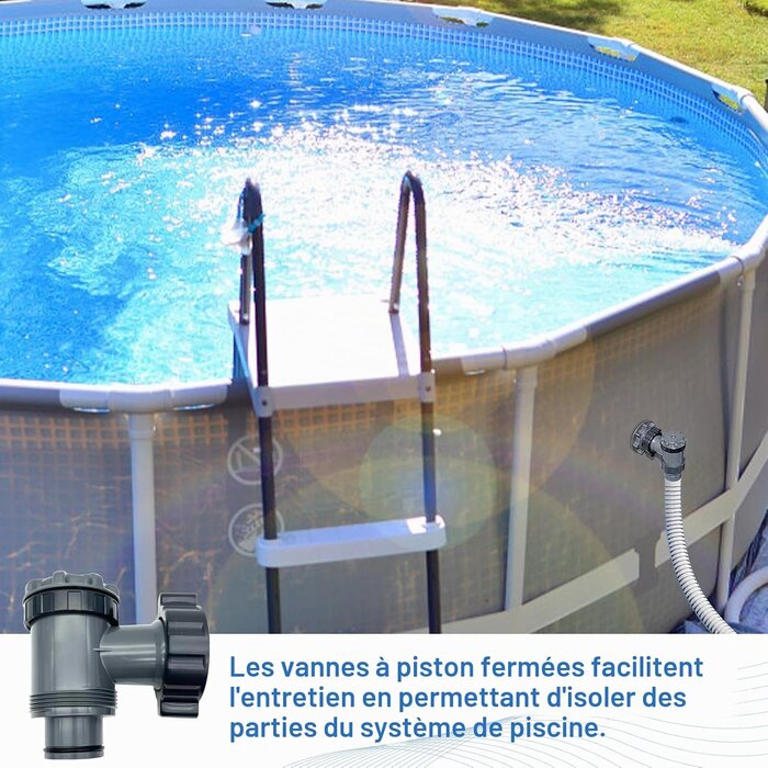 Vanne d'arrêt piscine 60x60x10 cm gris - 30% de remise