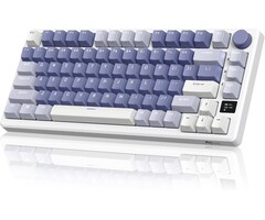 Clavier mécanique gaming 75% AZERTY sans fil lavande - 46% de remise