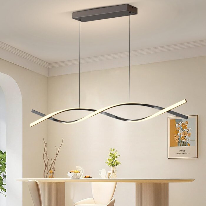 Suspension LED rectangulaire 120cm - Dimmable - Télécommande - 34% de remise