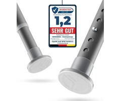 Tringle à rideau télescopique 210-260 cm - Gris - 42% de remise