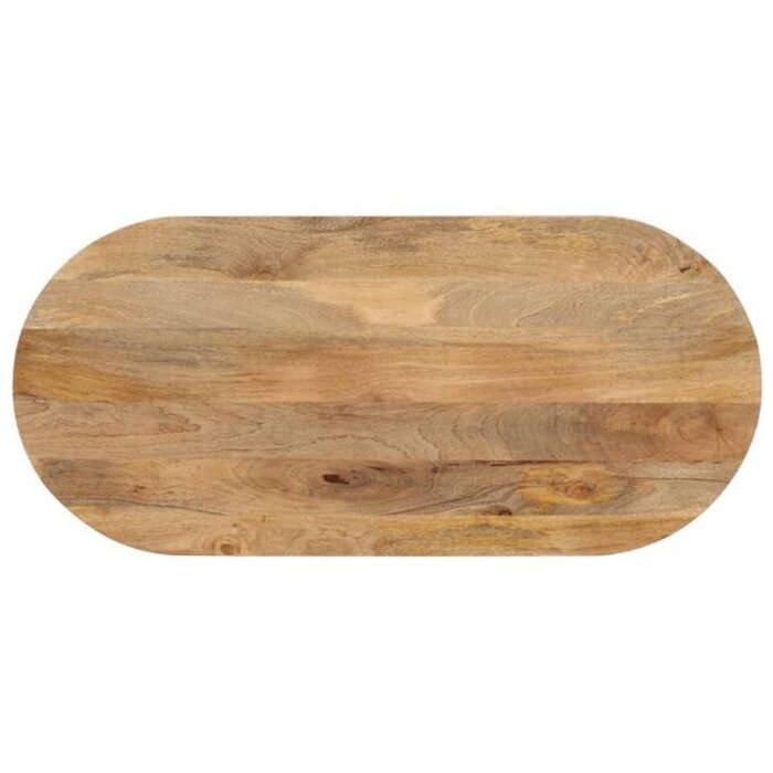 Plateau de table ovale en bois de manguier 110x50cm - 34% de remise