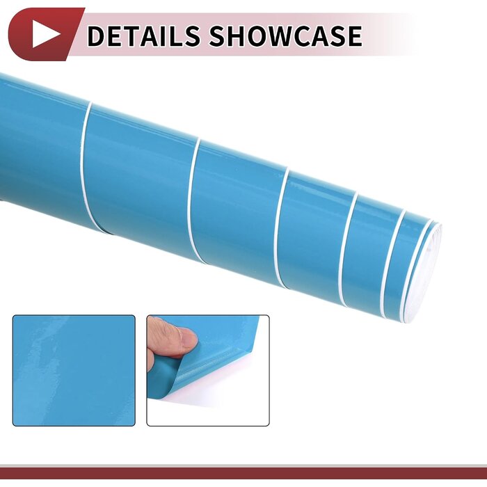 Film vinyle adhésif carrosserie bleu clair 250x152cm - 33% de remise