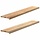 Lot de 2 appuis de fenêtre en chêne massif 140x30 cm - 34% de remise