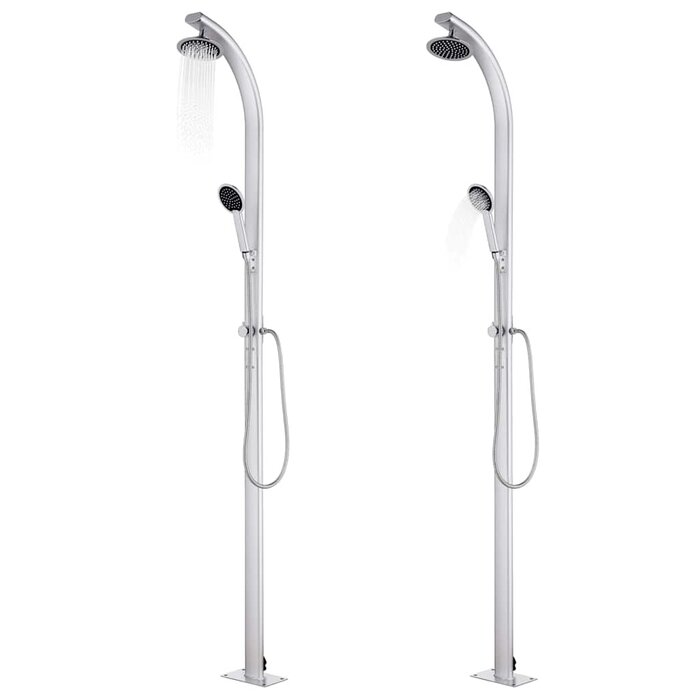 Douche d'extérieur en aluminium 215 cm - 35% de remise