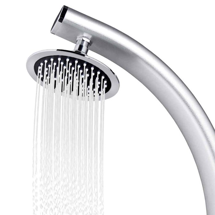 Douche d'extérieur en aluminium 215 cm - 35% de remise