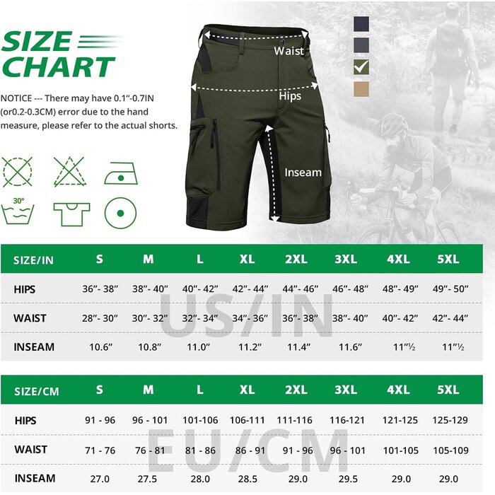 Pantalon de VTT pour homme vert - Taille S - 30% de remise