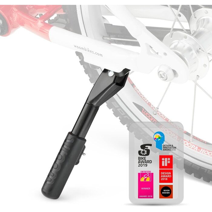 Béquille latérale pour vélo enfant - Noir - Montage axe arrière - 31% de remise