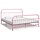 Cadre de lit en métal rose 180x200 cm - 35% de remise
