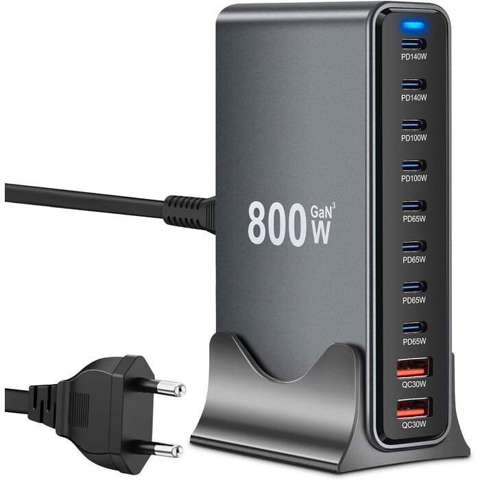 Station de charge 8 ports 440W GaN - 33% de remise sur modèle déballé