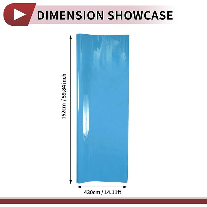 Film de protection auto vinyle bleu 430x152cm - 33% de remise