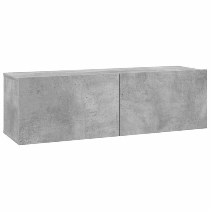 Meuble TV mural gris béton 100x30cm - 33% de remise