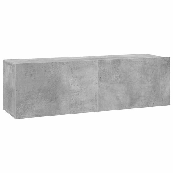 Meuble TV mural gris béton 100x30cm - 33% de remise