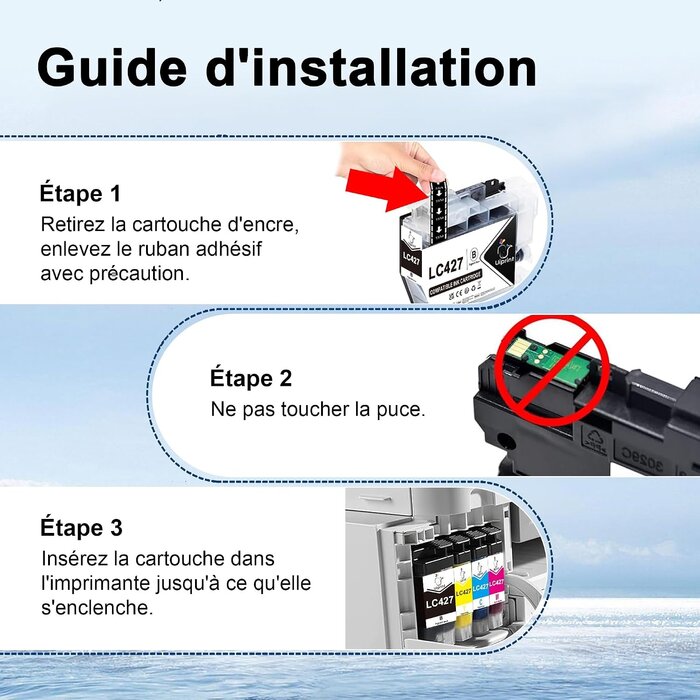 Lot de 4 cartouches d'encre haute capacité - 33% de remise