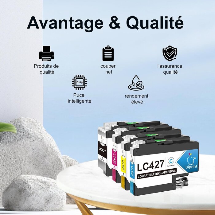 Lot de 4 cartouches d'encre haute capacité - 33% de remise