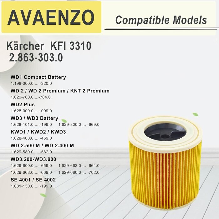 Lot de 3 filtres pour aspirateur Kärcher - 29% de remise