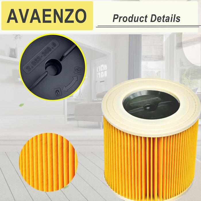 Lot de 3 filtres pour aspirateur Kärcher - 29% de remise