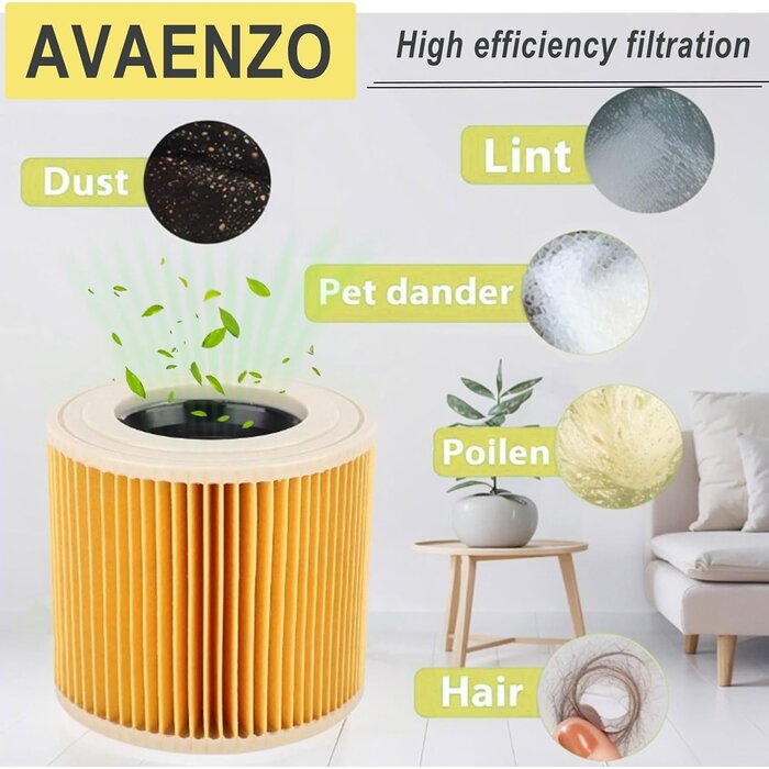Lot de 3 filtres pour aspirateur Kärcher - 29% de remise