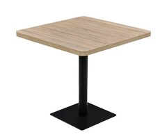 Vidaxl Table de bistrot carrée 80x80cm aspect chêne - 54% de remise