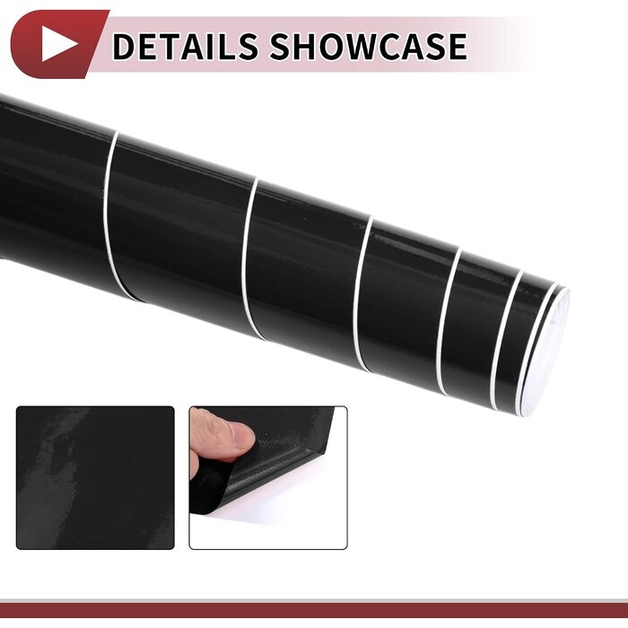 Film de protection PVC pour voiture 2,74m x 15m Noir - 33% de remise