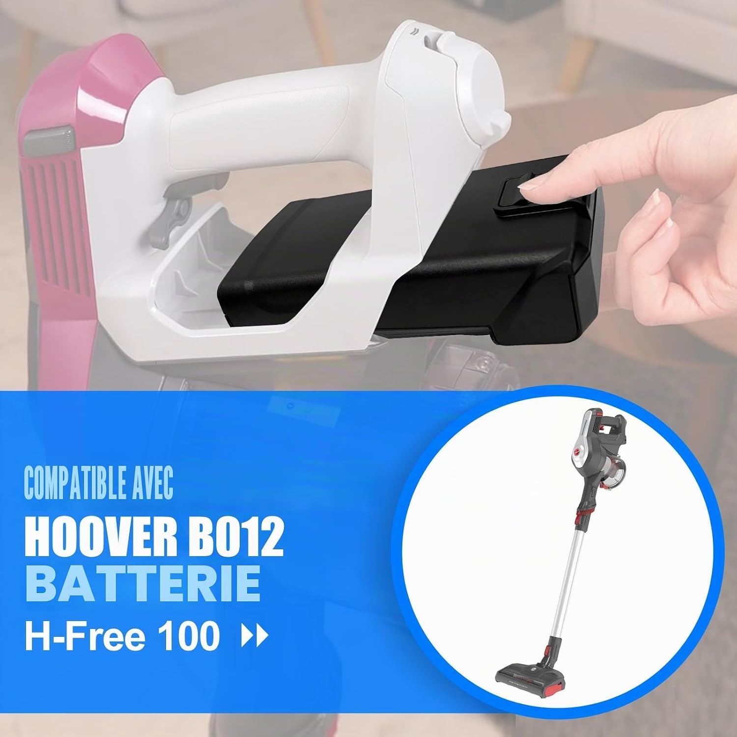 Batterie 21,6V 3000mAh pour aspirateur - 33% de remise