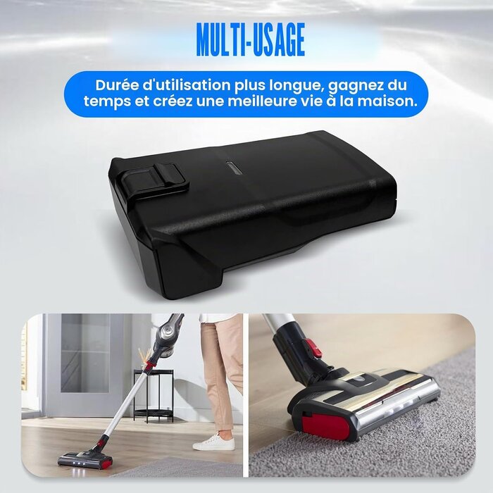 Batterie 21,6V 3000mAh pour aspirateur - 33% de remise