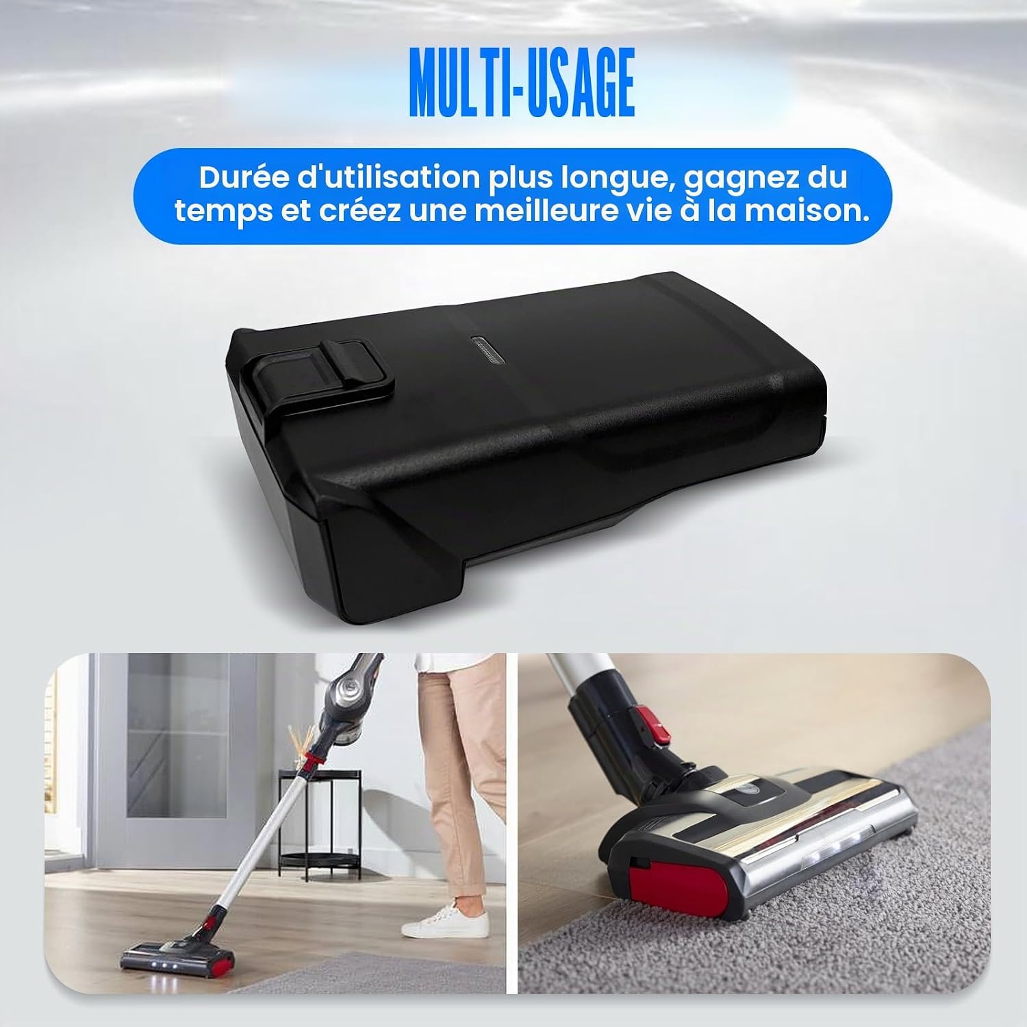 Batterie 21,6V 3000mAh pour aspirateur - 33% de remise