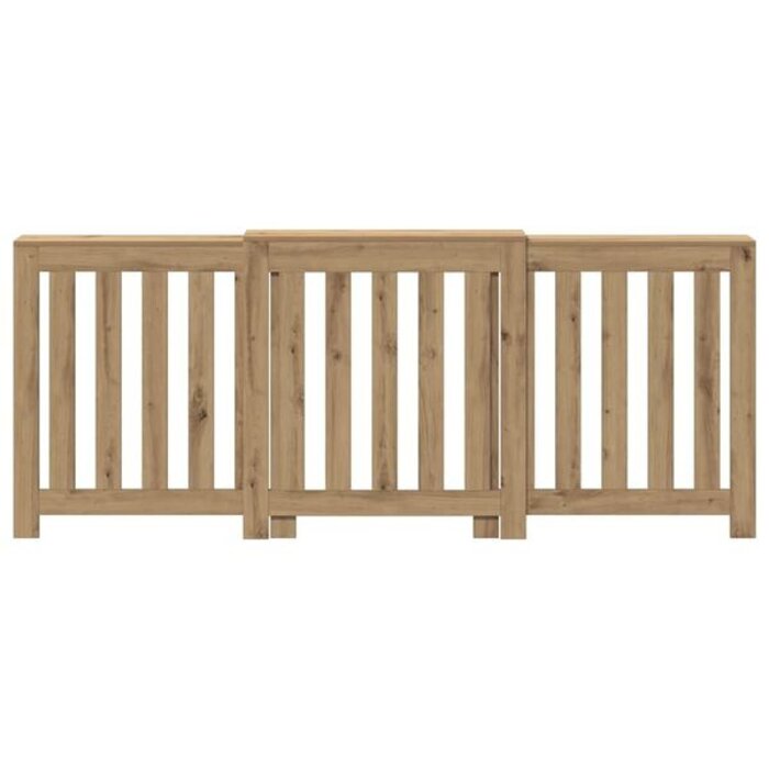 Cache-radiateur en bois, chêne artisanal 205 cm - 34% de remise