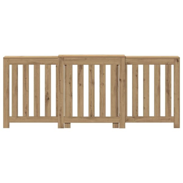 Cache-radiateur en bois, chêne artisanal 205 cm - 34% de remise
