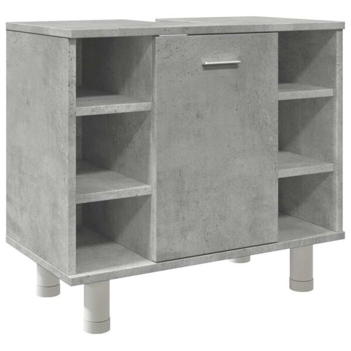 Meuble sous-lavabo gris béton 60x32cm - 34% de remise