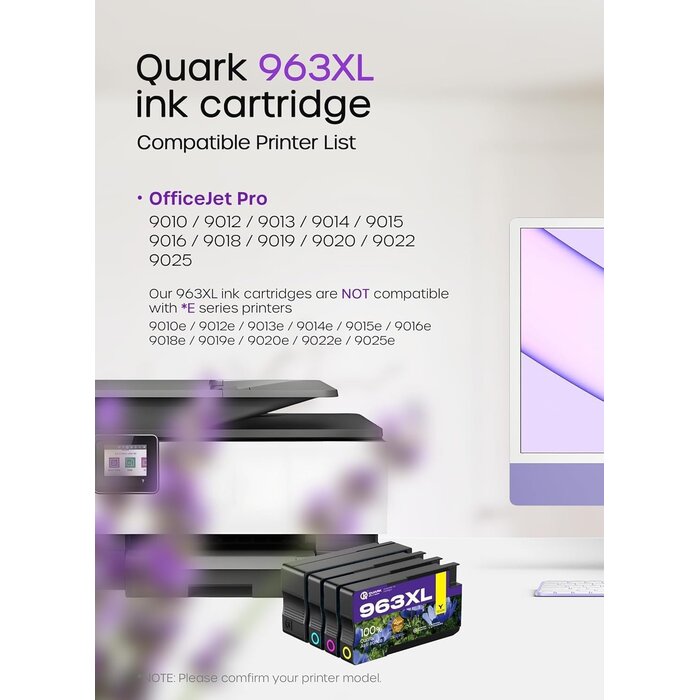 Lot de 4 cartouches d'encre 963XL - 33% de remise