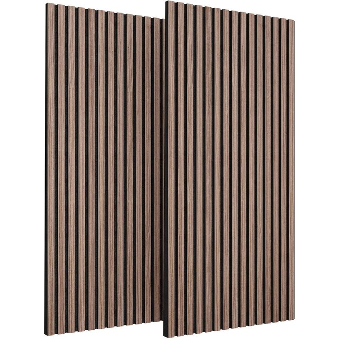 Panneaux acoustiques noyer 120x60cm - Lot de 2 - 32% de remise