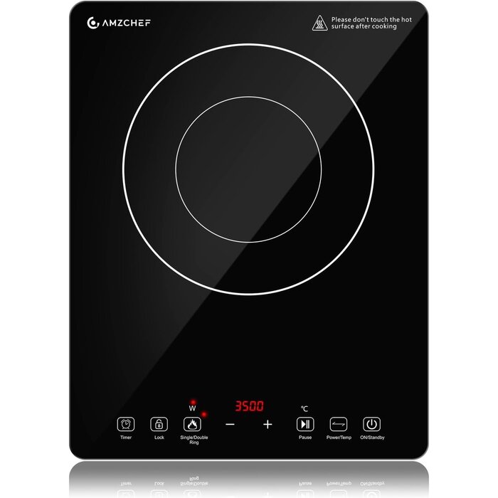 Plaque induction 3500W double zone - 34% de remise - État déballé