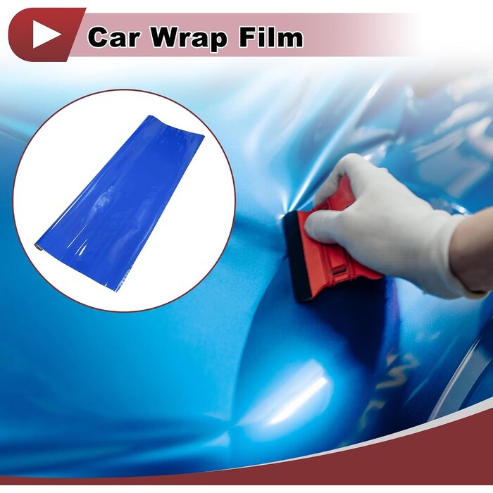 Film Vinyle Auto Bleu Profond 430 x 152 cm - 33% de remise