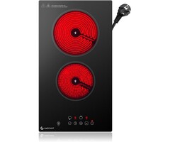 Amazon Table de cuisson vitrocéramique 2 zones 3200W - 53% de remise