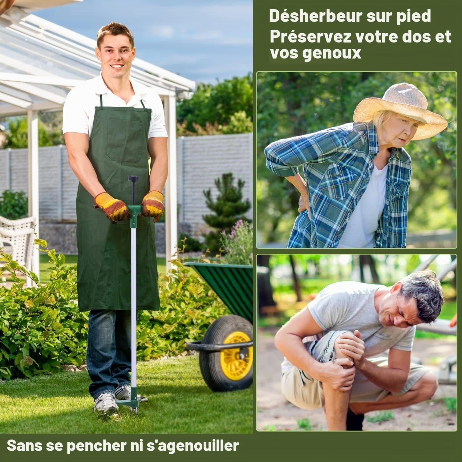 Désherbeur manuel 1m avec pédale inox - 34% de remise
