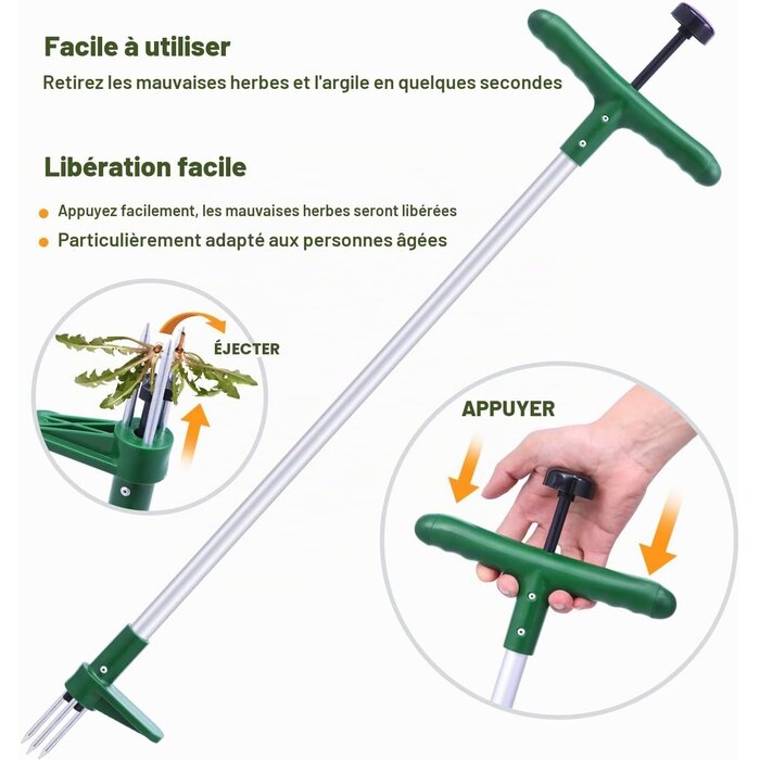 Désherbeur manuel 1m avec pédale inox - 34% de remise