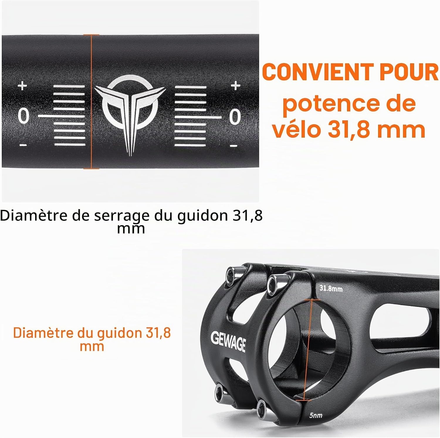 Guidon Riser VTT Aluminium 780mm - 31% de remise